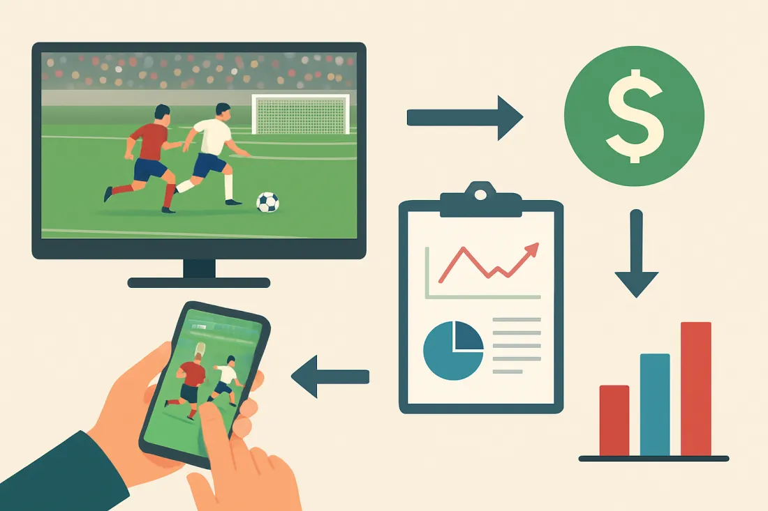 Análisis partido fútbol en vivo para apuestas: esquema de los elementos clave