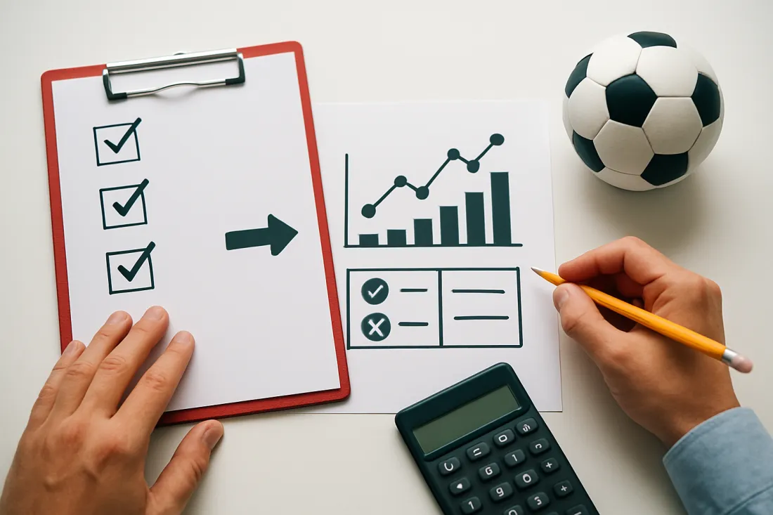 Modelo estadístico sencillo para apuestas deportivas: lista práctica de comprobación antes de actuar
