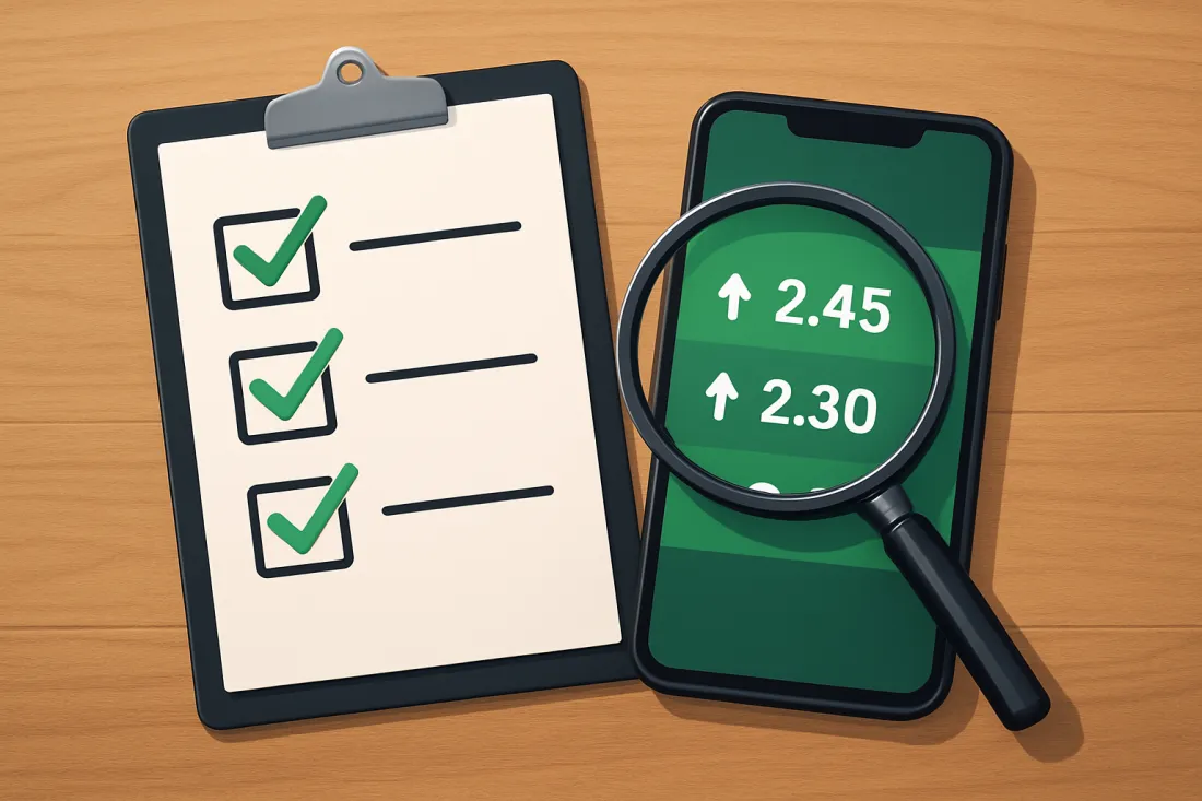 Casa de apuestas con mejores cuotas: lista práctica de comprobación antes de actuar