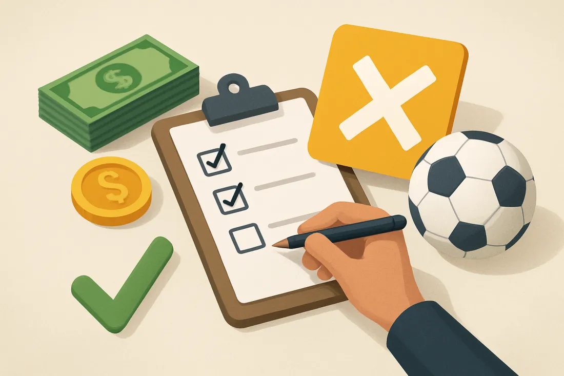 Bonos sin rollover para apostar en liga 1: lista práctica de comprobación antes de actuar