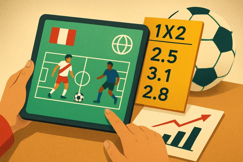 Cómo apostar en fútbol peruano y ligas internacionales: ilustración práctica de la guía