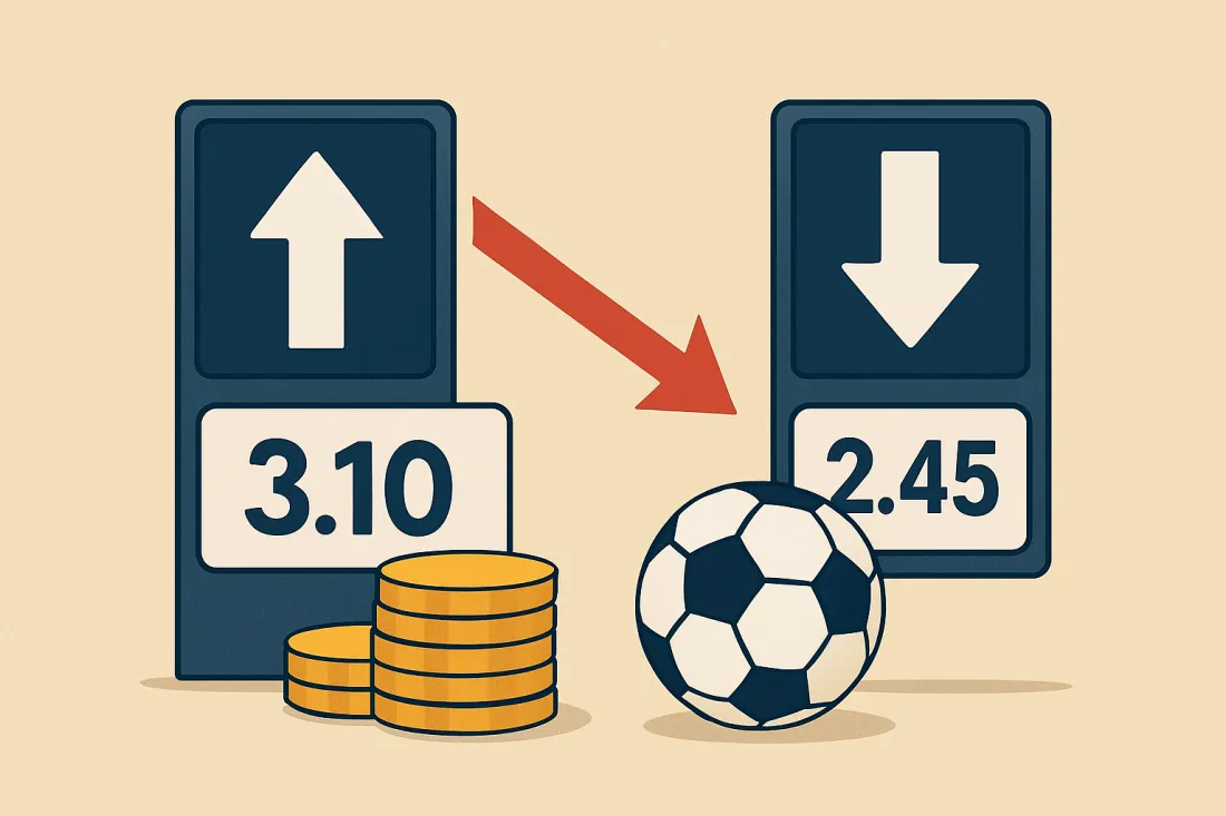 Estrategias de apuestas según movimiento de cuotas: comparación visual de opciones