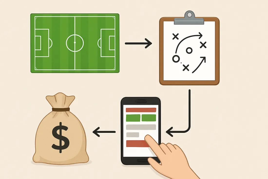 Estrategias para apostar en fútbol en perú: esquema de los elementos clave