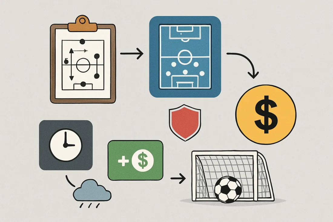 Análisis táctico de equipos defensivos para apostar menos de 2.5 goles: esquema de los elementos clave